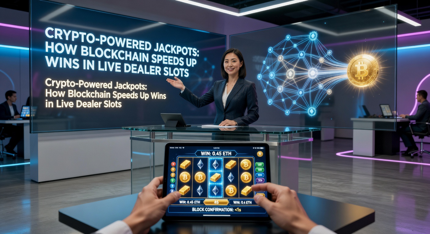 Detaillierte Darstellung eines Smart Contracts in Aktion bei einem Live-Dealer-Jackpot mit Echtzeit-Transaktionen und Wallet-Bestätigungen